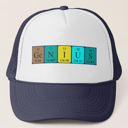 Genius定期テーブル名hat キャップ (正面)