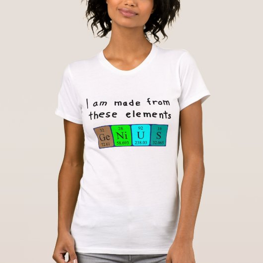 Genius期間表名のシャツ Tシャツ (正面)