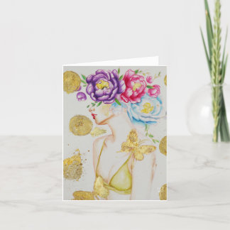 Genius フェミニン Greeting Card #1 サンキューカード