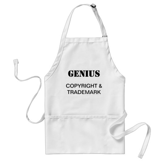 Genius、著作権、商標エプロン スタンダードエプロン (正面)