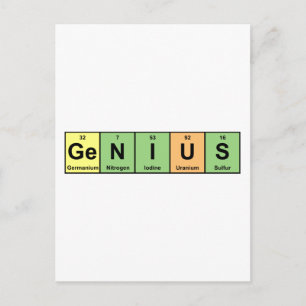 Genius – 製品の期間表 ポストカード