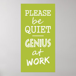 Genius at Workのカラーカスタムポスター ポスター
