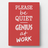 Genius at Workカスタムカラープラーク フォトプラーク (正面)