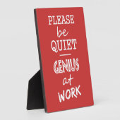 Genius at Workカスタムカラープラーク フォトプラーク (側面)