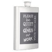 Genius at Workカスタムモノグラムフラスコ フラスク (右)