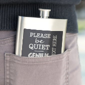 Genius at Workカスタムモノグラムフラスコ フラスク (インサイチュ)