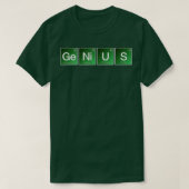 Genius Breaking Chemistry Bad Science Periodic Sy Tシャツ (デザイン正面)