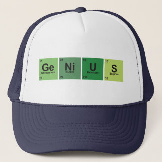 Genius Cap. Periodic table of elements. キャップ