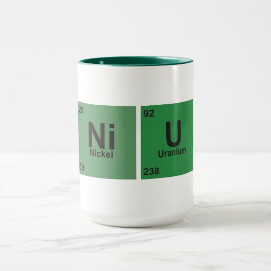Genius Cup. Periodic table of elements. マグカップ (中央)