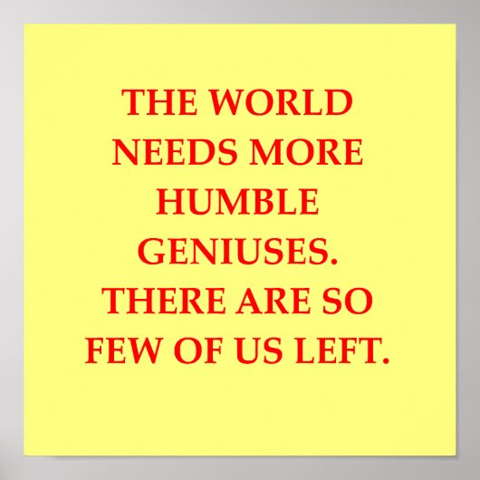 genius joke ポスター (正面)