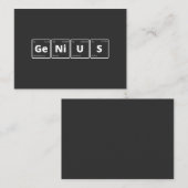 Genius - Periodic Table 名刺 (正面/裏面)