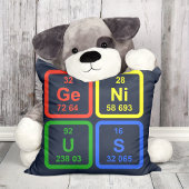 Genius Periodic Table Of Elements Science Decor クッション