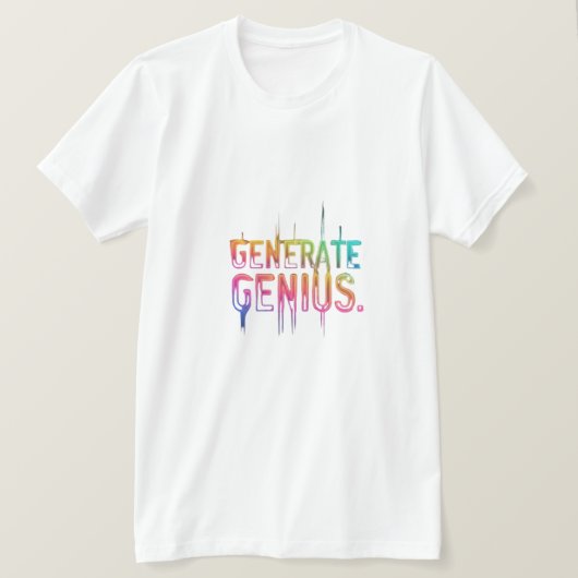 Genius Tシャツの生成 Tシャツ (デザイン正面)