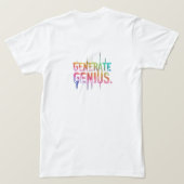 Genius Tシャツの生成 Tシャツ (デザイン裏面)