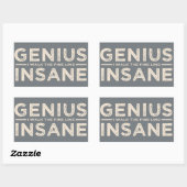 GENIUS VS IN狂ったカスタムシール 長方形シール (シート)