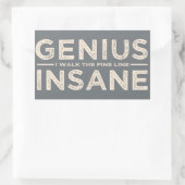 GENIUS VS IN狂ったカスタムシール 長方形シール (バッグ)