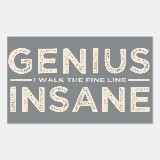 GENIUS VS IN狂ったカスタムシール 長方形シール (正面)