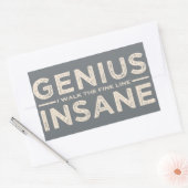 GENIUS VS IN狂ったカスタムシール 長方形シール (封筒)
