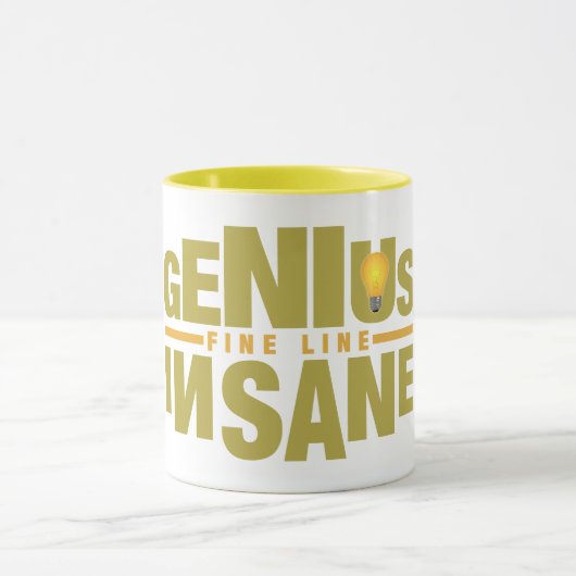 GENIUS VS IN狂ったマグカップ – スタイルとカラーの選択 マグカップ (中央)