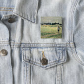 GennevilliersのWheatfieldでは、1875年 缶バッジ (インサイチュ)