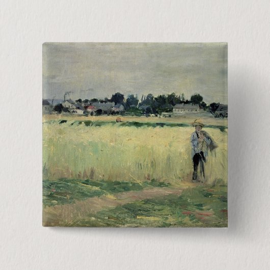 GennevilliersのWheatfieldでは、1875年 缶バッジ (正面)