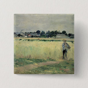 GennevilliersのWheatfieldでは、1875年 缶バッジ