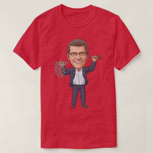 Geno Auriemmaネット切断 Tシャツ (デザイン正面)