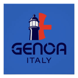Genoa Italy Europe ポスター
