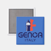 Genoa Italy Europe マグネット (正面/裏面)