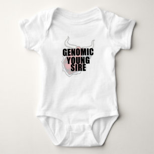 Genomic若い雄親 ベビーボディスーツ