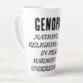GENOPACE 国と宗教が平和に共存する カフェラテマグ (左アングル)