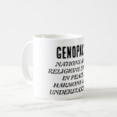 GENOPACE 国と宗教が平和に共存する コーヒーマグカップ (正面左)