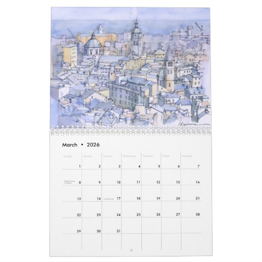 Genova Calendar 2026 カレンダー (3月 2026)