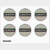 Genova City Pride Emblem – Italian Identity ラウンドシール (シート)