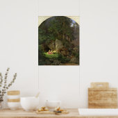 Genovava木製クリアリング， 1839-41 ポスター (キッチン)