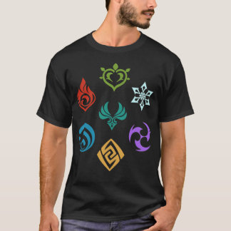 Genshin Impact All Elements Tシャツ