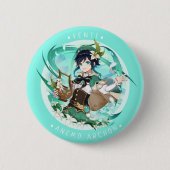 Genshin Impact: Venti Anemo Archon 缶バッジ (正面)