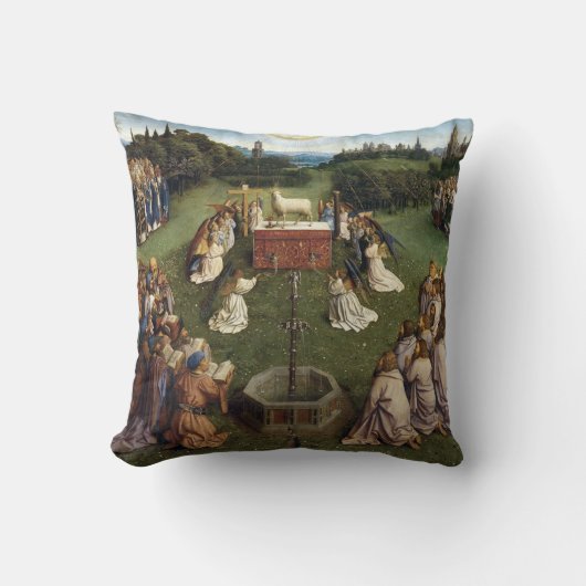 Gent Altarpiece(詳細)、Van Eyck Brothers クッション (正面)