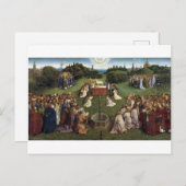 Gent Altarpiece(詳細)、Van Eyck Brothers ポストカード (正面/裏面)