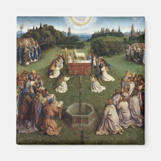 Gent Altarpiece(詳細)、Van Eyck Brothers マグネット (正面)