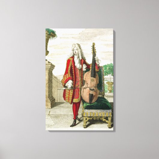 Gentant 遊's the cello, published c.1688-90 ( キャンバスプリント (正面)