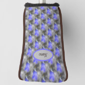 Gentian Flower Art Pattern Personalized ゴルフヘッドカバー (回転90)