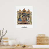 Gentile Da Fabrianoによるマグィの崇拝 ポスター (キッチン)