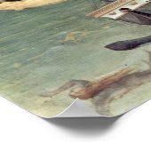 Gentile da Fabriano – 船員を救出する ポスター (角)