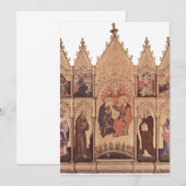 Gentile da Fabriano - Valle Romita Polyptych 招待状 (正面/裏面)