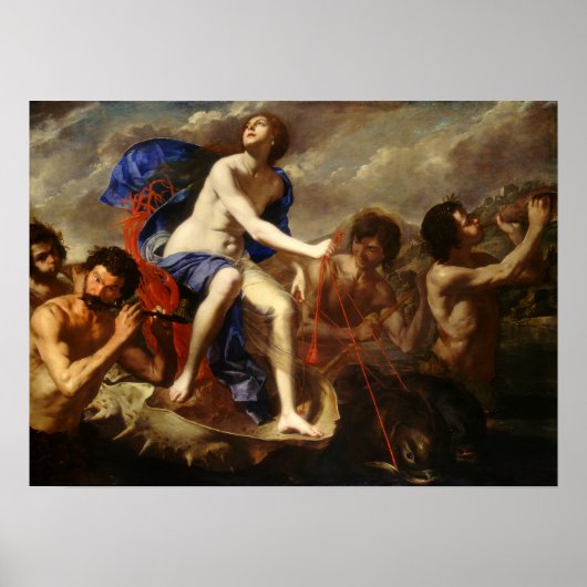 Gentileschi – ガラテアの勝利1650 ポスター (正面)