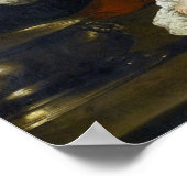 Gentileschi – バスティバAt Her Bath 1638 ポスター (角)