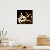 Gentileschi – バプテストのヨハネの頭とサロメ ポスター (キッチン)