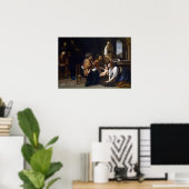 Gentileschi – バプテスト誕生聖ヨハネの聖母 ポスター (ホームオフィス)