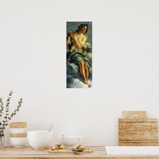 Gentileschi – 傾斜の寓意 ポスター (キッチン)